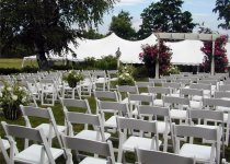 White Garden Chairs for Ceremony