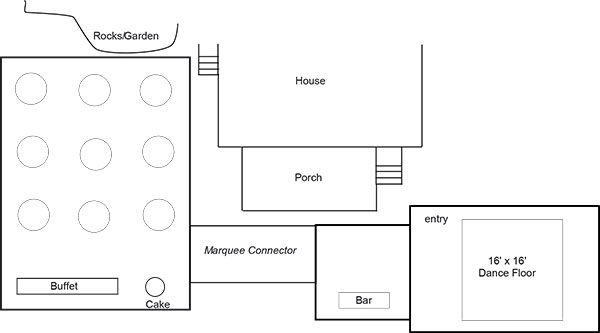 tent layout frame