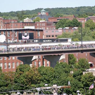 Marquees on Bridge for Bras Across America