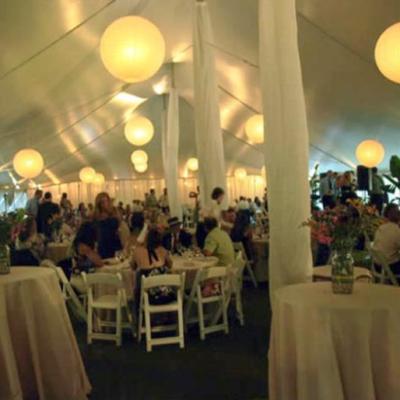 Paper Lanterns And Par 38 Lighting