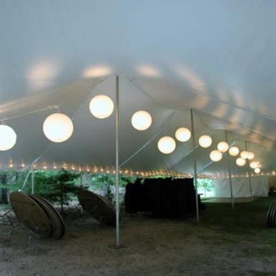 Paper Lanterns And Perimeter String Lighting 1