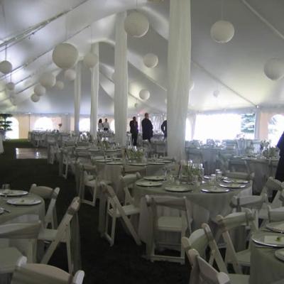 Paper Lanterns In 40 X 120 Tent