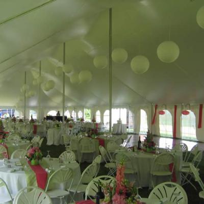 Paper Lanterns In 40 X 140 Tent