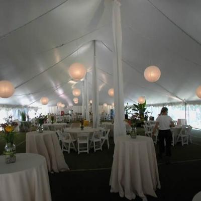 Paper Lanterns In 50 X 110 Tent