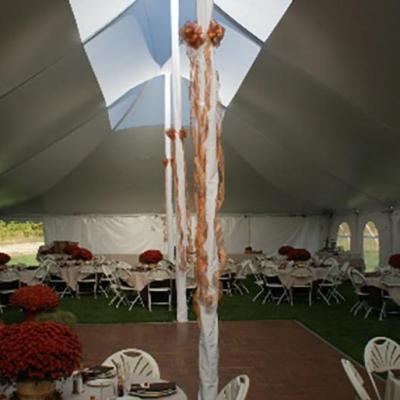 Center Pole Cover With Customers Decoration