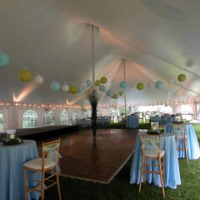 Dance Floor Built Around Center Pole