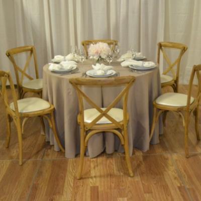 Natural Cross Back Chairs