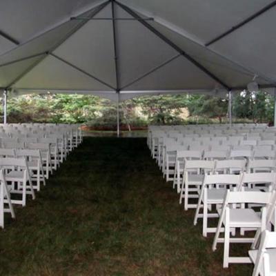 White Garden Chairs For Ceremony 2