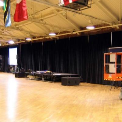 12 Black Velour Back Drop