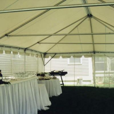 20 X 40 Frame Tent Interior