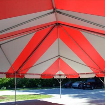 30 X 30 Frame Tent Interior Red White