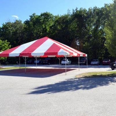 30 X 30 Frame Tent Red White